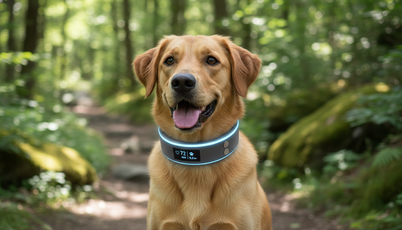 smart collar monitors heart rate